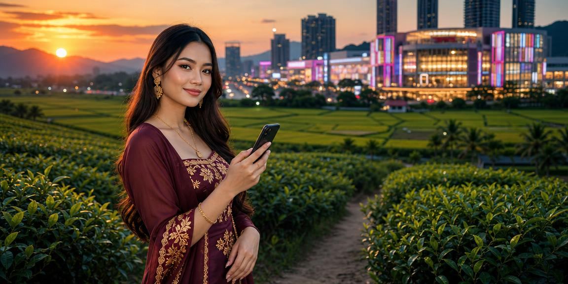 Online baccarat game display inspired by Kedah's Malaysian culture