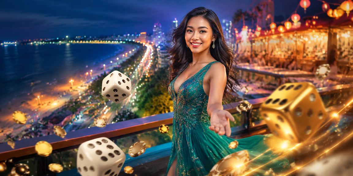 Online dice game display with local Kuantan Pahang style inspiration